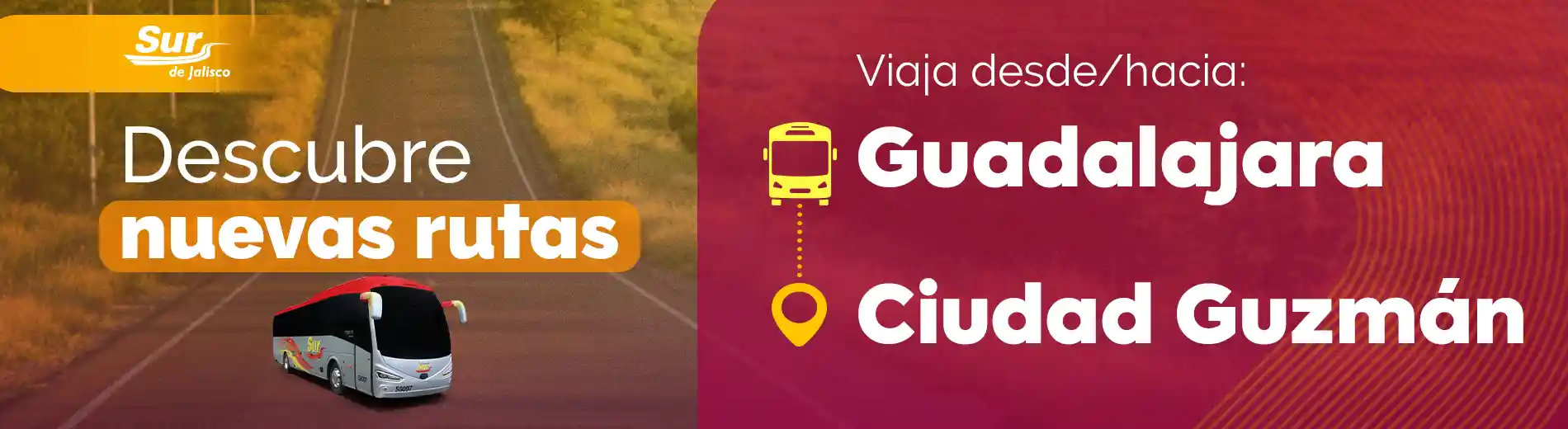 Guadalajara a Ciudad Guzman con Sur de Jalisco