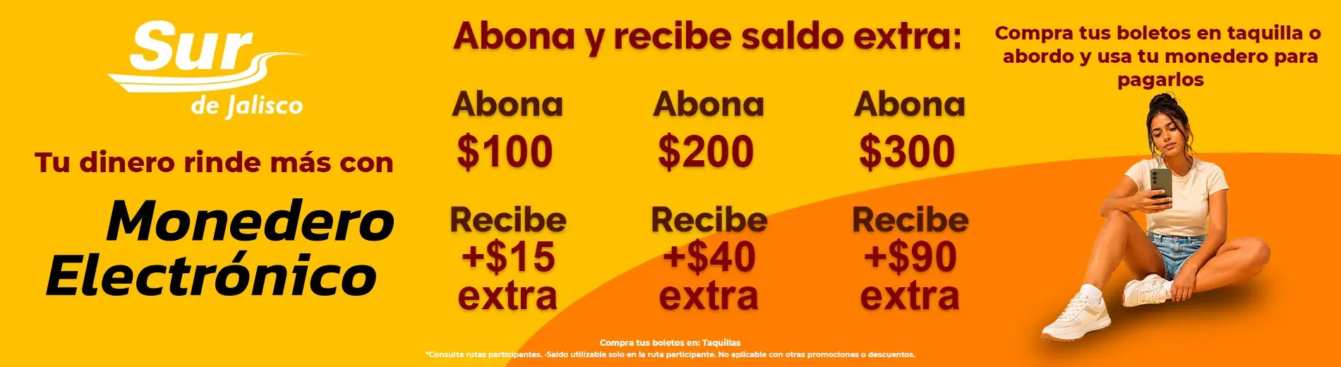 Unete al monedero electrónico de Sur de Jalisco
